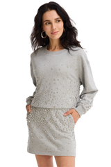 RHINESTONE MINI SKIRT