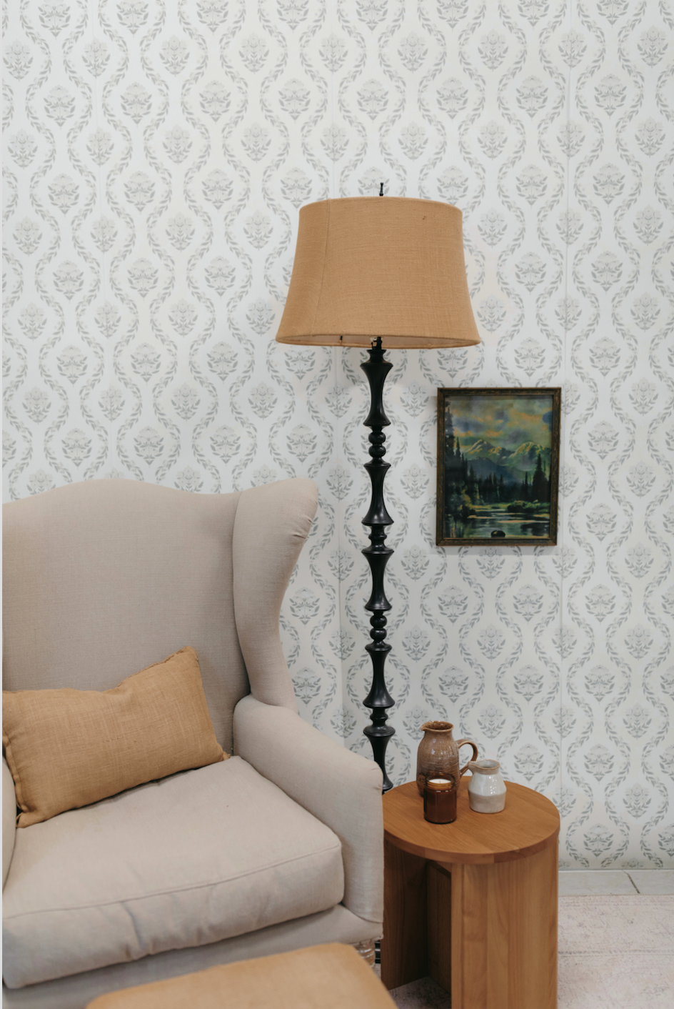 Antique Floral Wallpaper