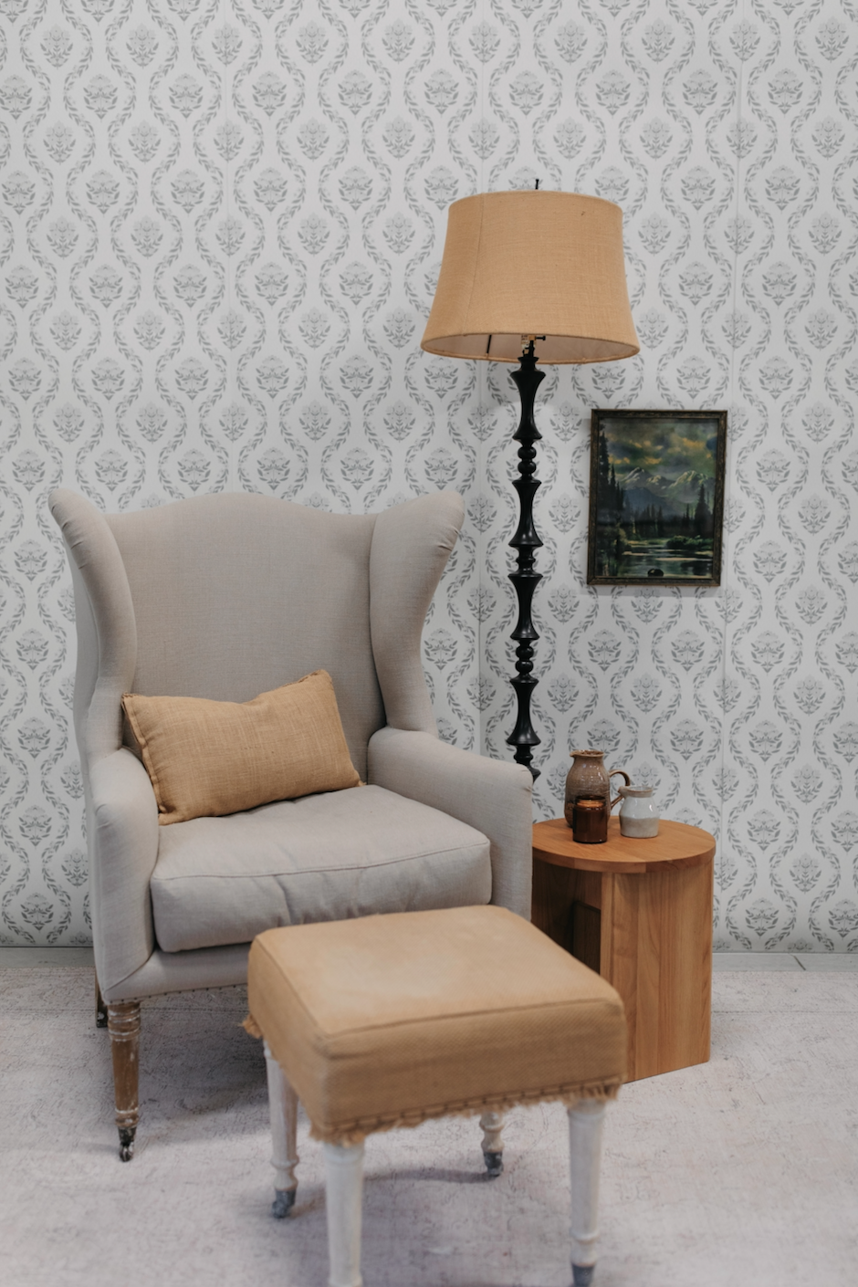 Antique Floral Wallpaper