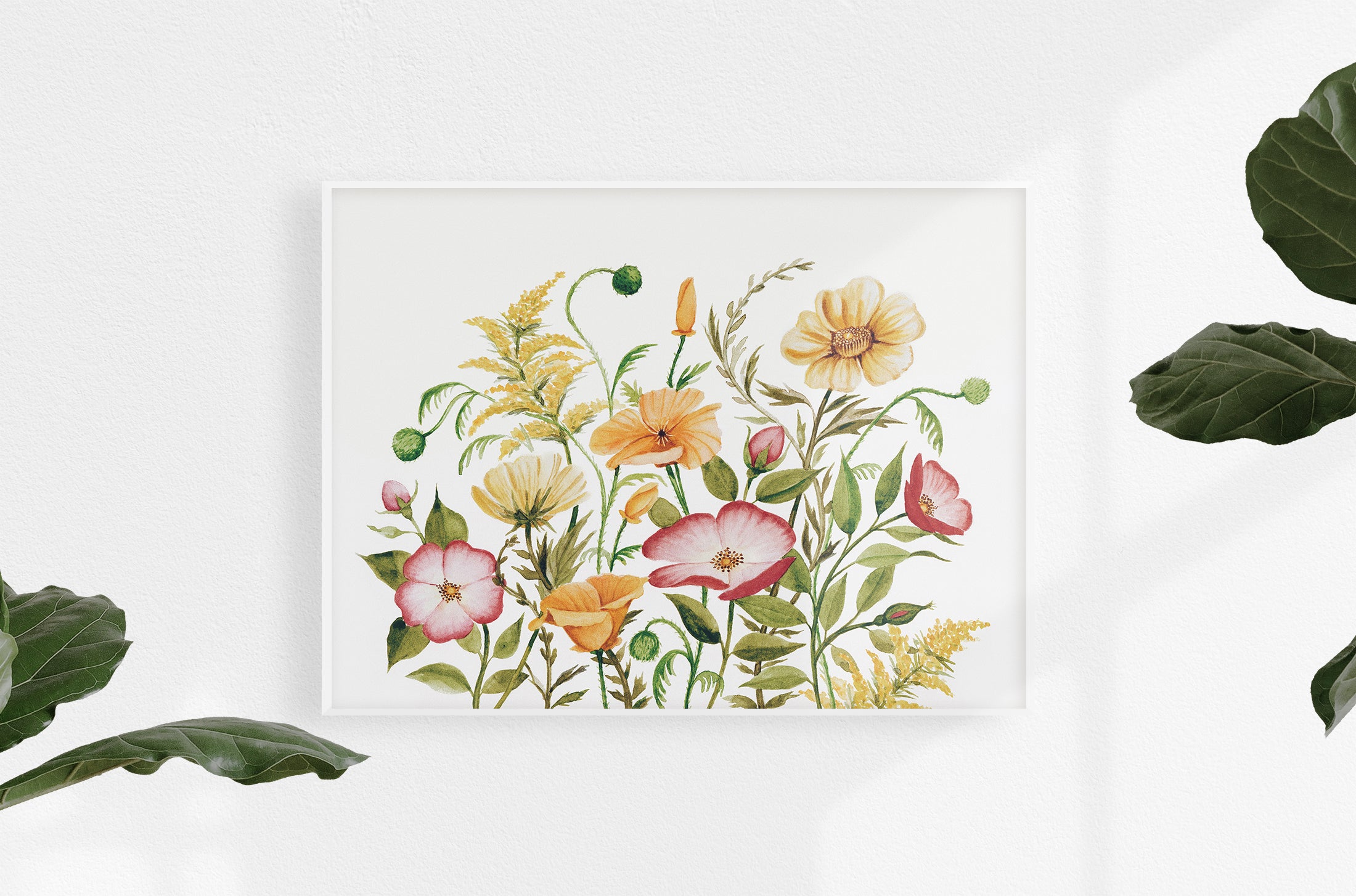 children bold flower wallpaper