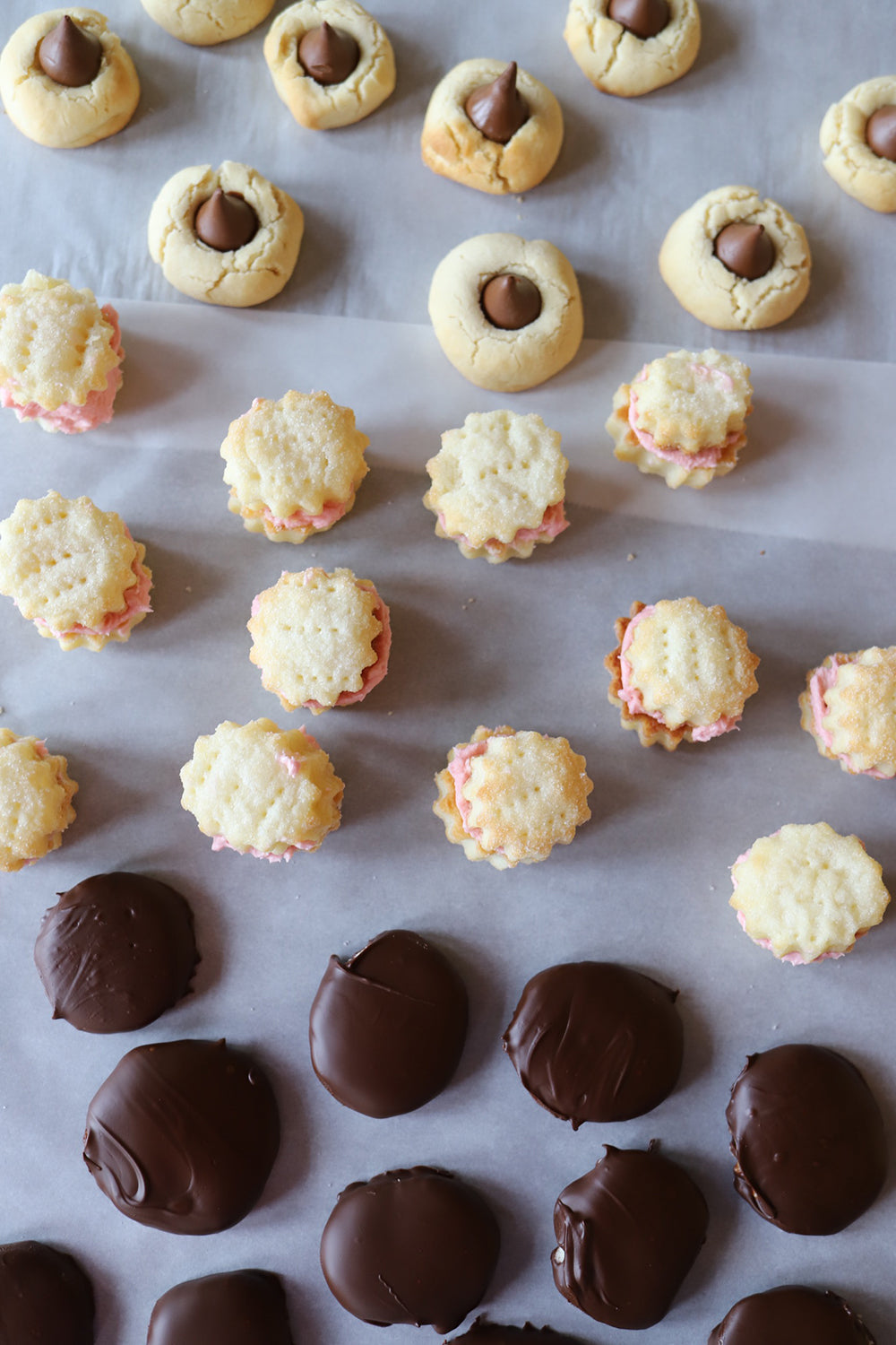 tray of holiday cookies
