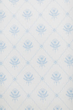 Blue Floral Trellis