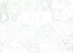 jungle animals drawing wallpaper