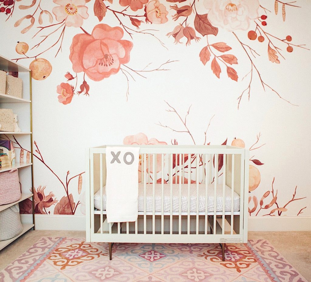 marigold floral wall mural