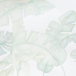 green palm leaf mural