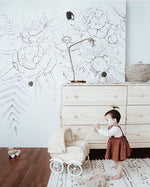 black white sketch wallpaper for walls