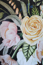 dark large floral wallpaper