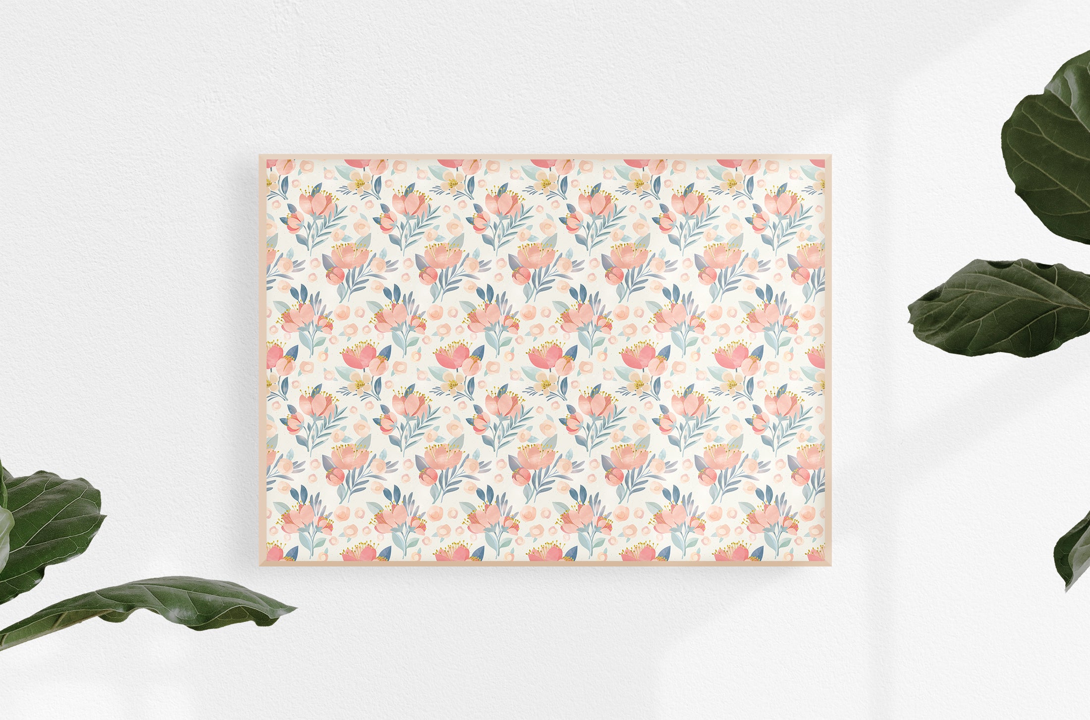 floral pattern art print buttercups
