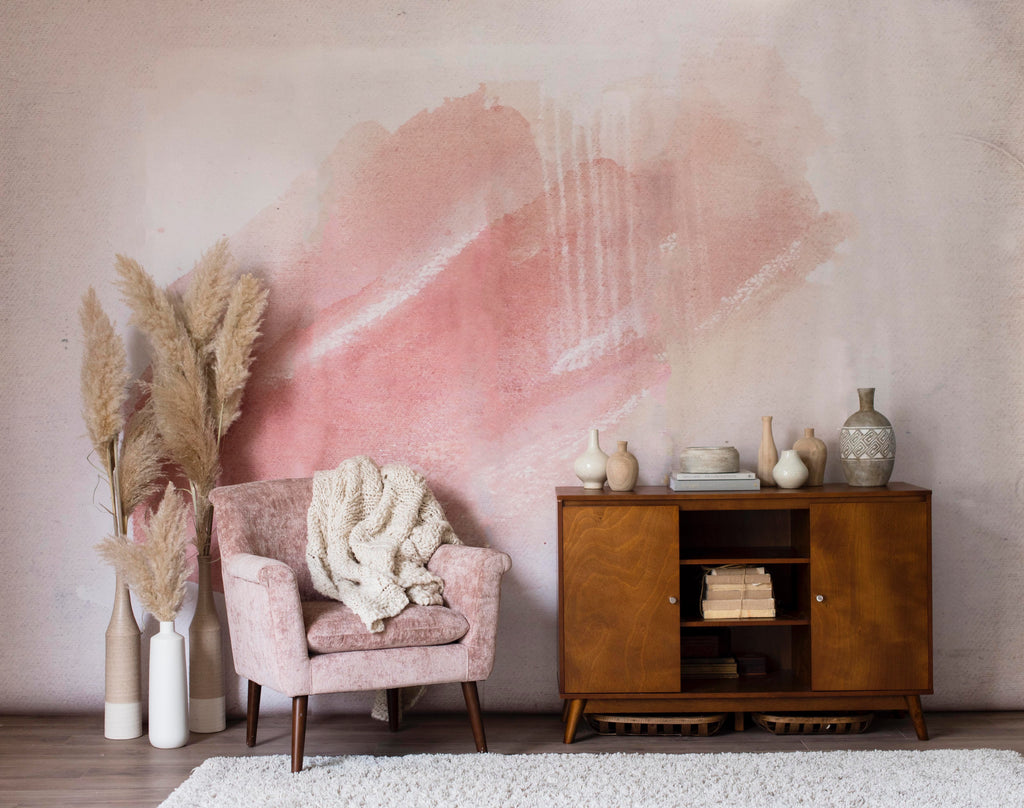 blush mural