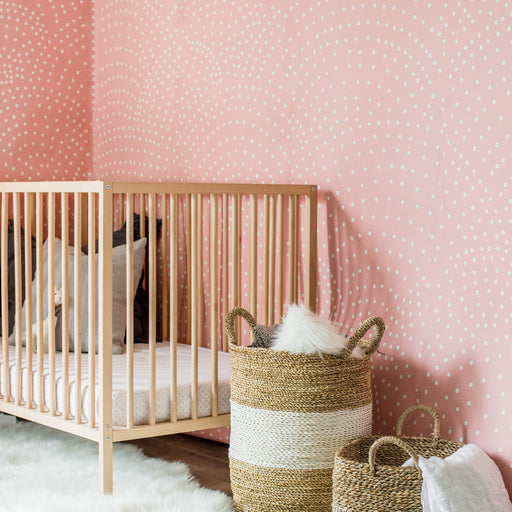 rose polka dot wallpaper
