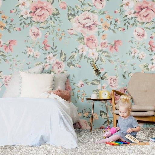 cutsie floral mural