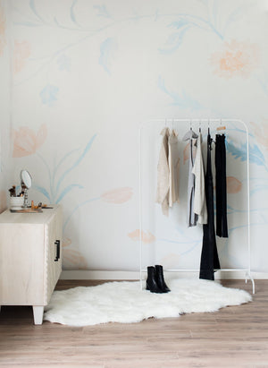 feminine dahlia wall art
