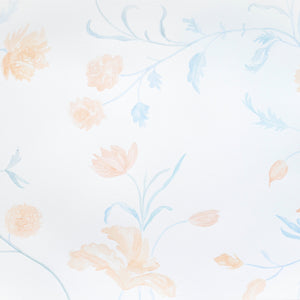 dahlia soft watercolor mural