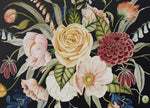 dark flowered wallpaper