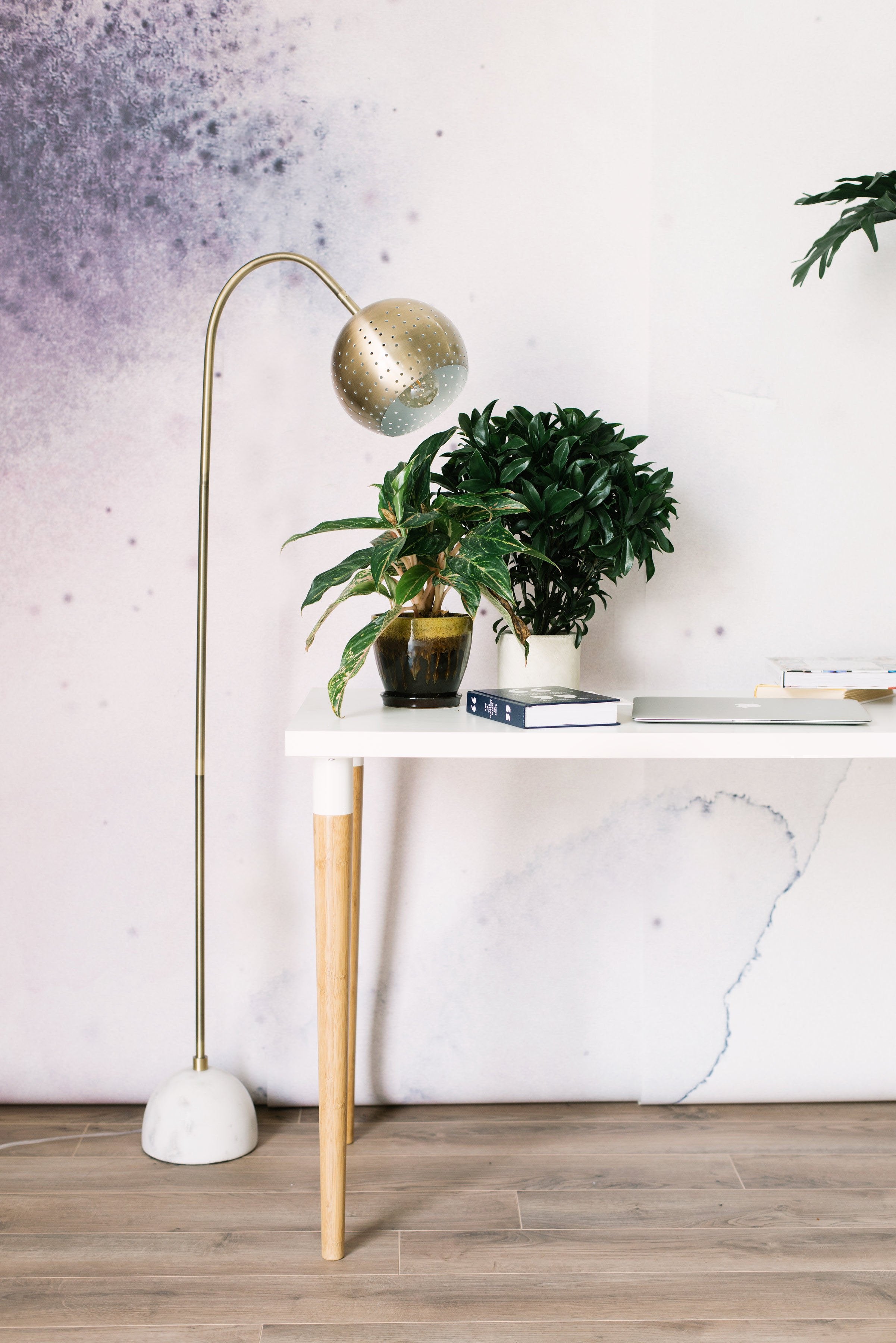 contemporary hand painted wallpaper 