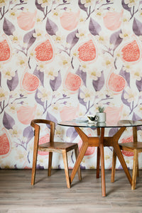 fruit and floral mural
