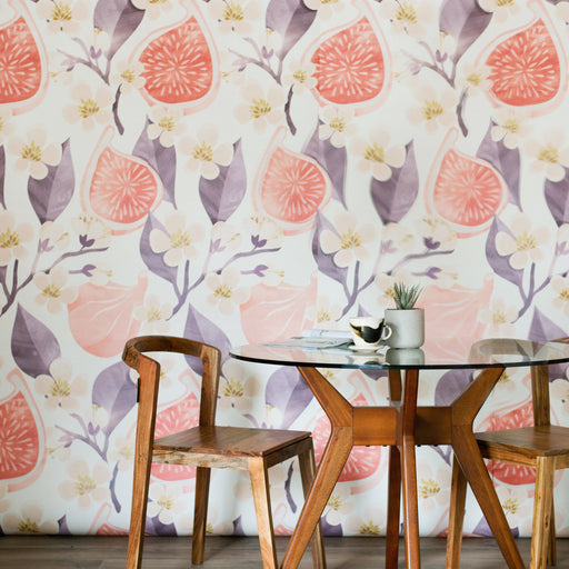 fruit and floral mural