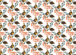 Pink Lady Flamingo Wallpaper
