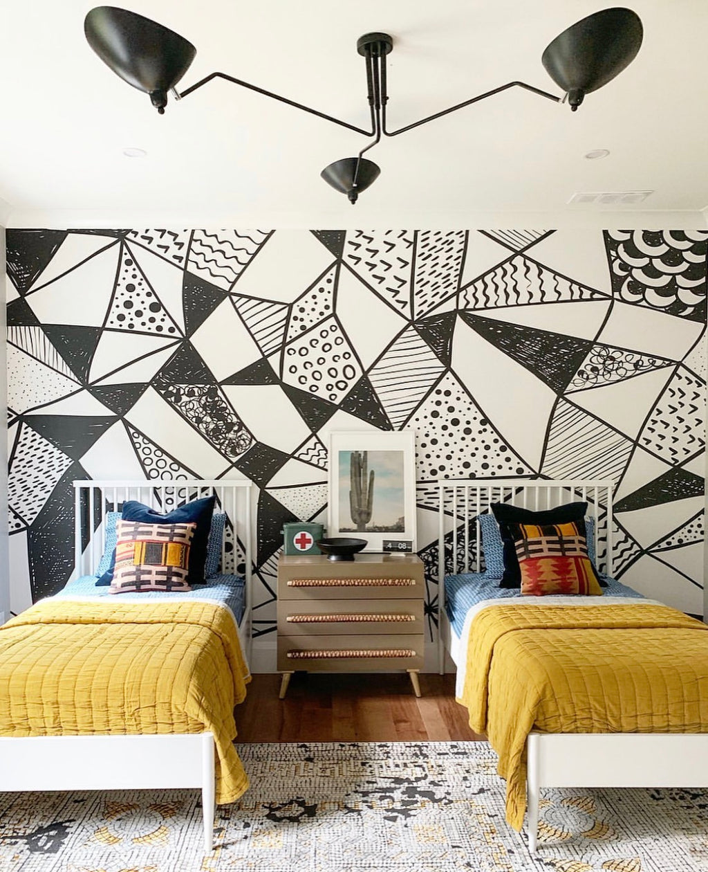Geometric Shapes Mural