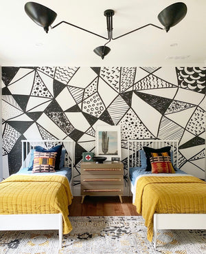 Geometric Shapes Mural