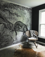 jaguar jungle mural
