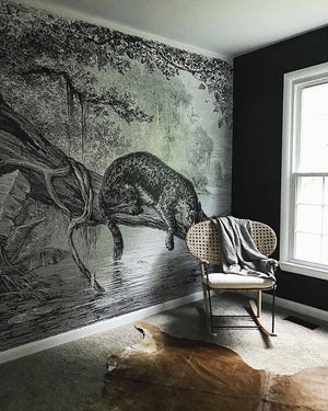 jaguar jungle mural