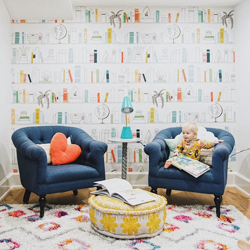 library wallpaper for walls
