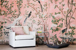 chinoiserie magnolia garden wallpaper