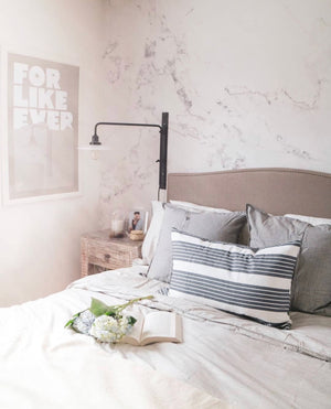Modern Grey & White Marble Wallpaper