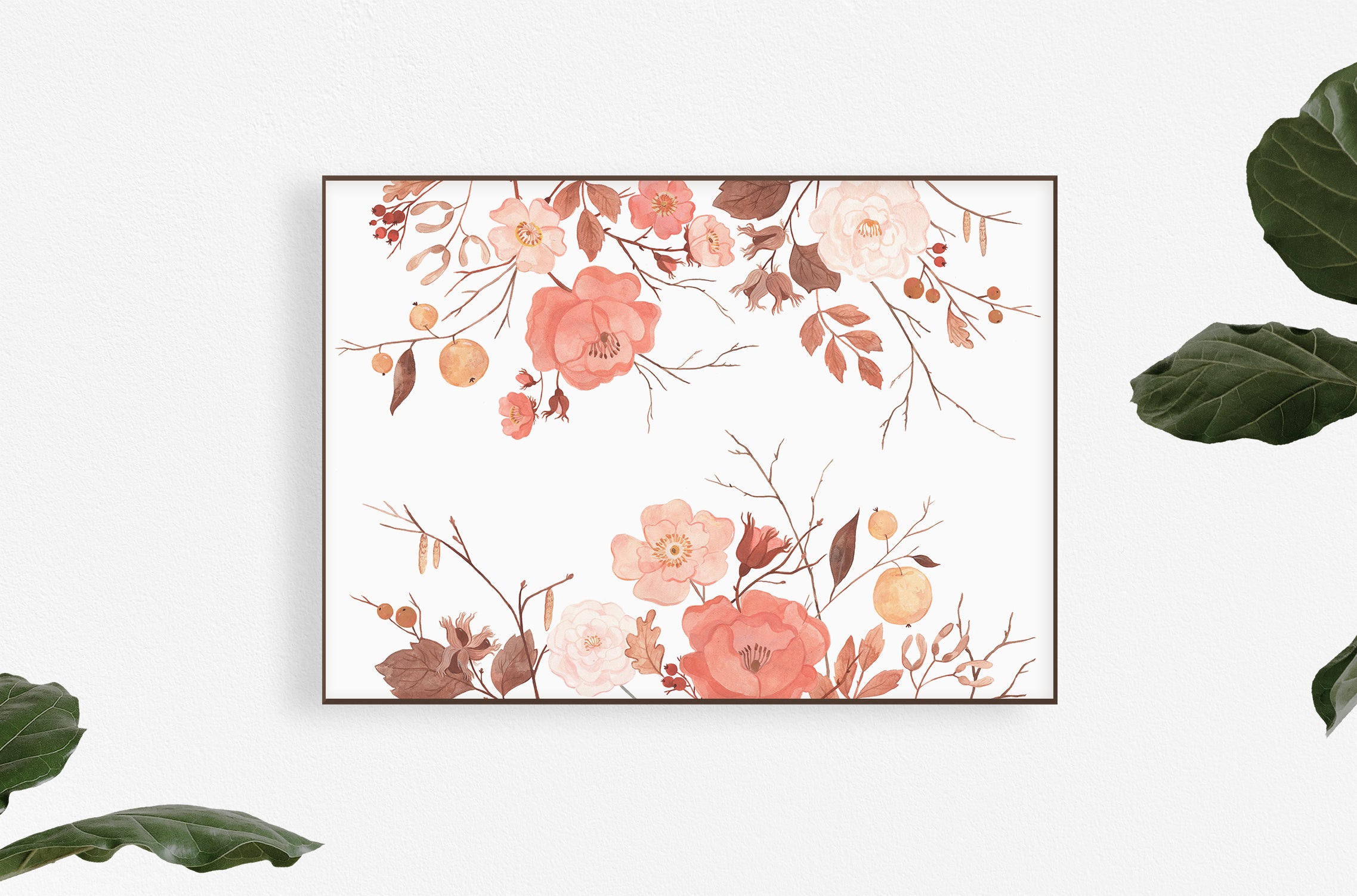 marigold floral art print