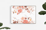marigold floral art print