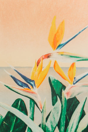 tropical design mural