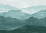 green mountain mural wallpaper