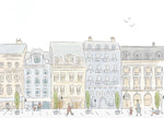 paris street wallpaper mural