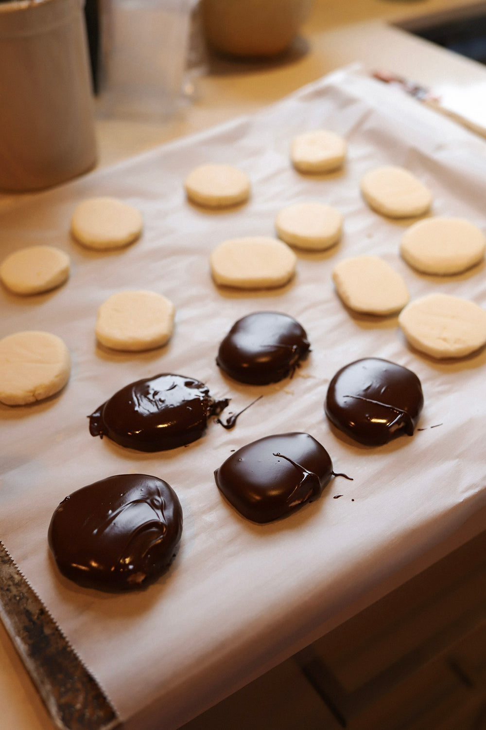 making peppermint patties