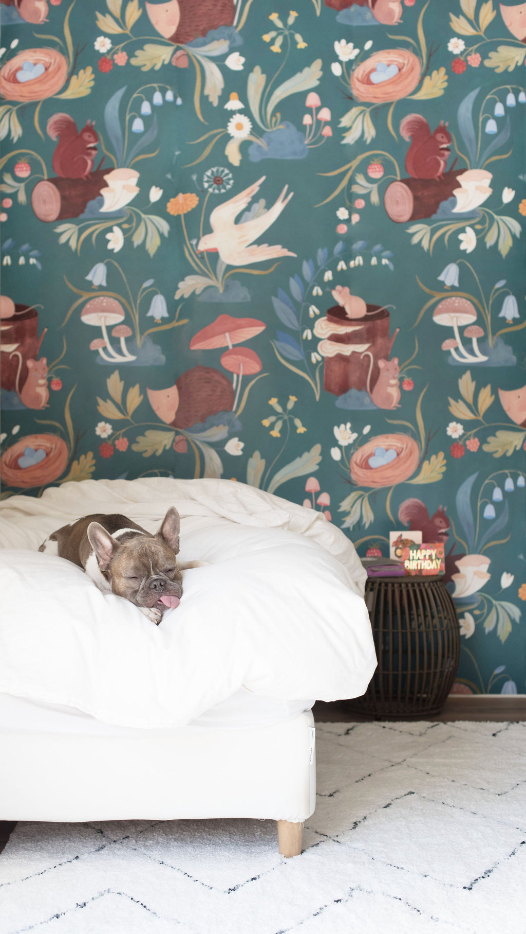 forest animals wall mural