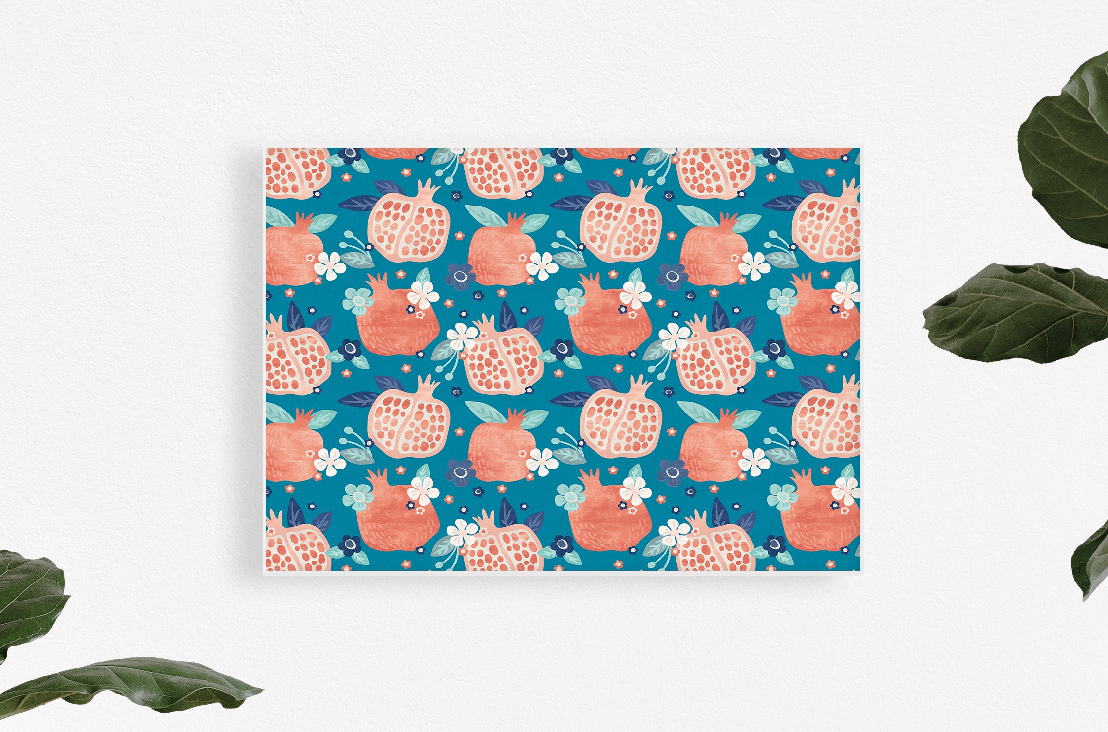 pomegranate pink art print