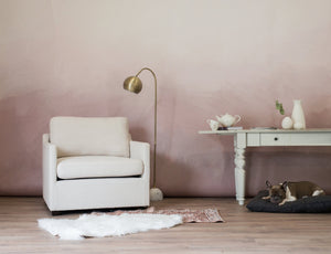 soft blush ombre wallpaper