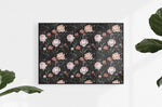 rose art print dark