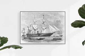 vintage ships art print