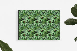 banana leaf art print