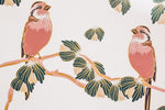 vintage red chickadee wallpaper