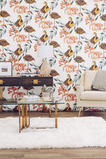 vintage flamingo wallpaper