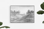 vintage landscape art print