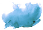 blue watercolor abstract mural